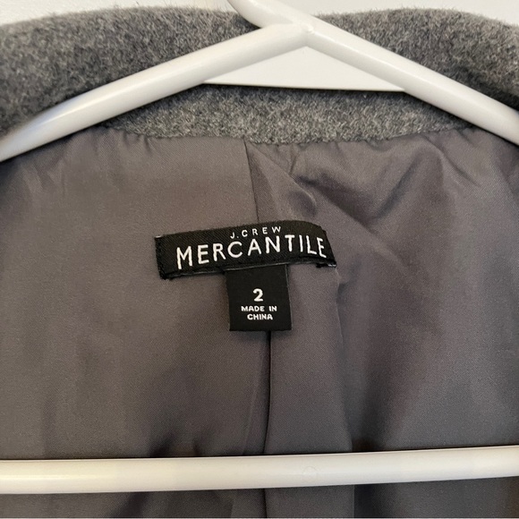 Grey peacoat jacket J. Crew Mercantile size small/size 2 - Picture 4 of 4
